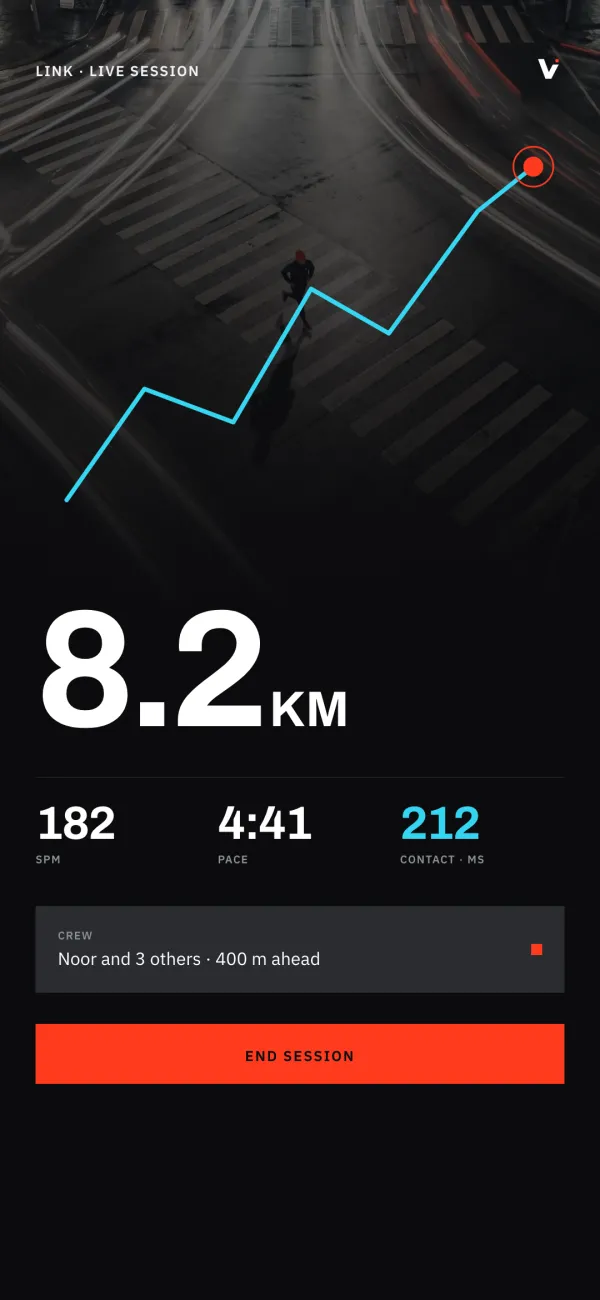 LINK app — live session